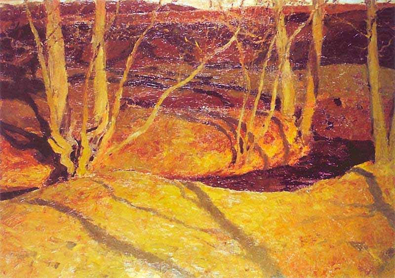Ferdynand Ruszczyc Pejzaz jesienny o zachodzie slonca china oil painting image